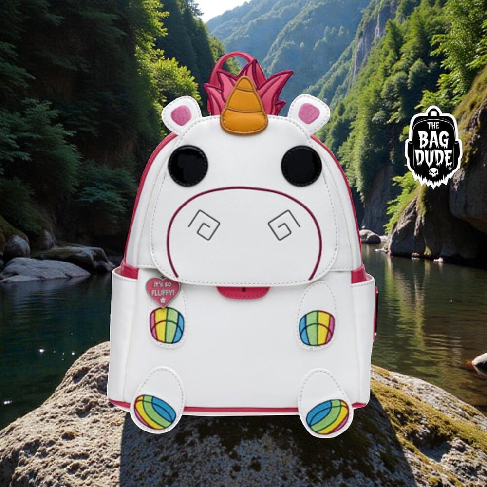 Loungefly Pop! Universal Minions Fluffy Unicorn Mini Backpack